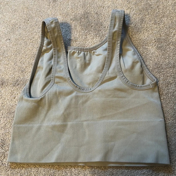 Victoria Sport Longline Ribbed Bralette Compression Top EUC M Circa 2016 - Picture 4 of 5